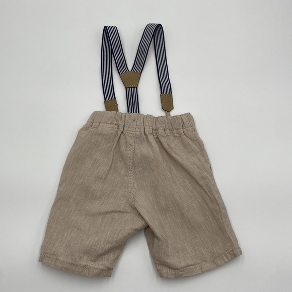 H&M Baby boy shorts with suspenders 6-9 months - Picture 3 of 6